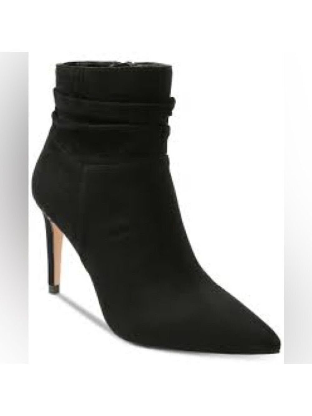 Women’s Xoxo Taylor Faux Suede Black Heel Booties Size 10 US NWT!